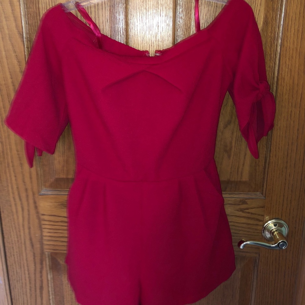 Red romper